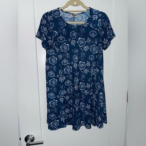 Showmeyourmumu Blue Printed Smock Dress
